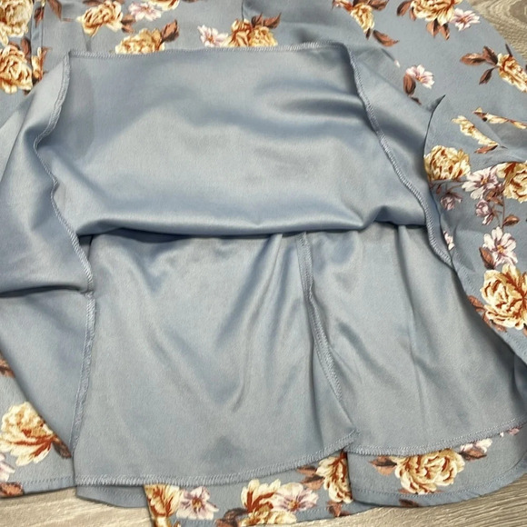 NWOT Three Pink Hearts Blue Floral Spaghetti Strap Dress XL - Picture 13 of 16